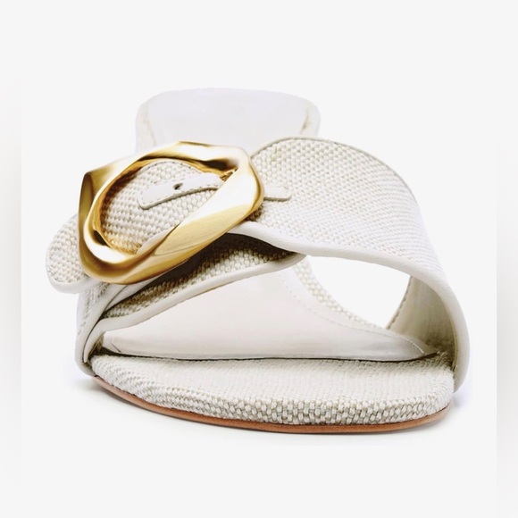 New-Buckle Slide Heeled Sandals for Women with 2.25 Inch Stiletto Heel - Picture 2 of 7